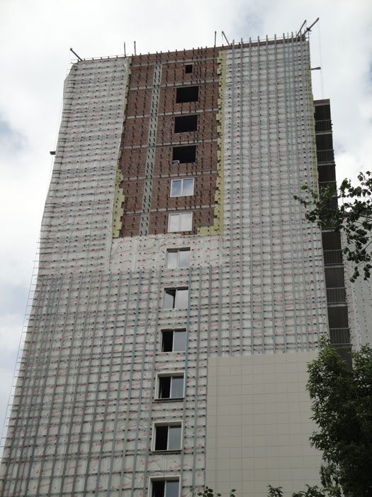 фасады многоэтажных жилых домов