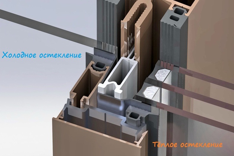 Теплое остекление от холодного отличается конструкцией