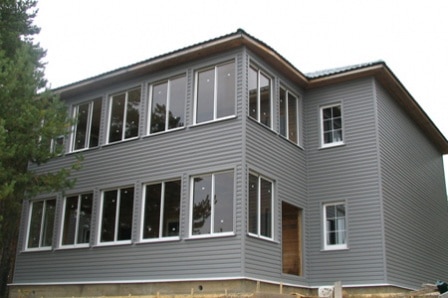 Горизонтальная облицовка фасада