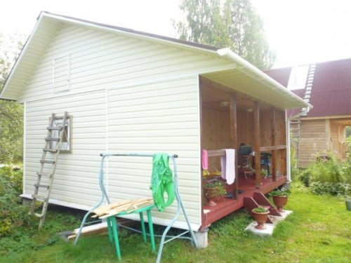 как обшить сайдингом сруб