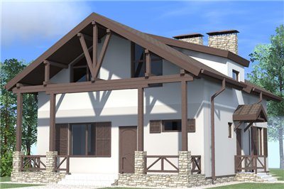 как отделать фасад дома в стиле шале