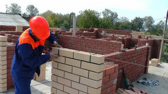 Как делается расшивка швов кладки из кирпича - мастер-класс 5