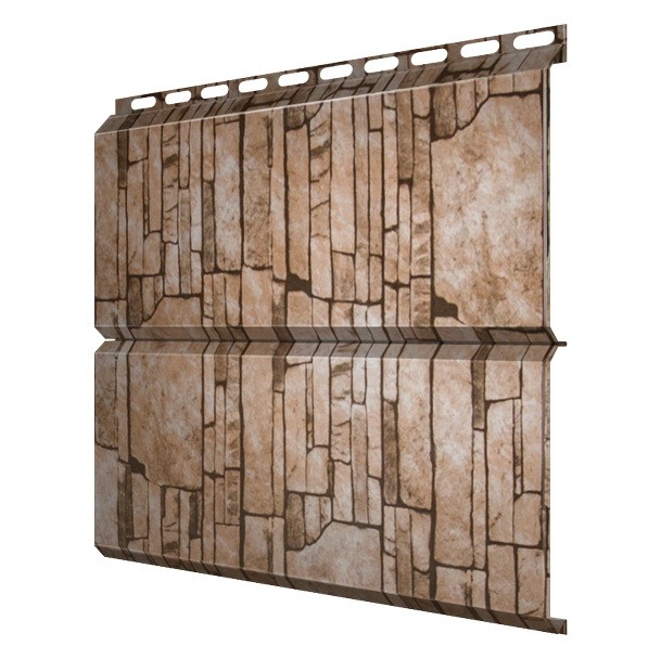 металлический сайдинг под камень