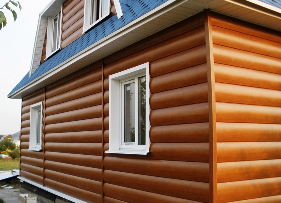 монтаж металлического сайдинга под бревно своими руками