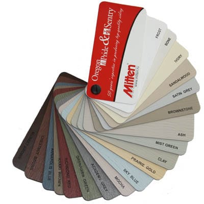 На данном фото показана цветовая гамма от компании Миттен