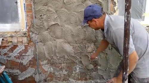 нанесение шубы на фасад