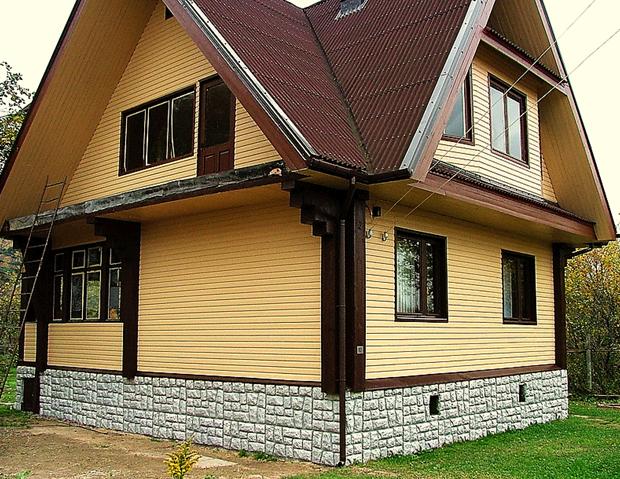 обделка дома сайдингом