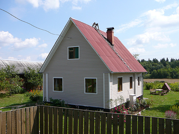 облицовка фасада дачного дома