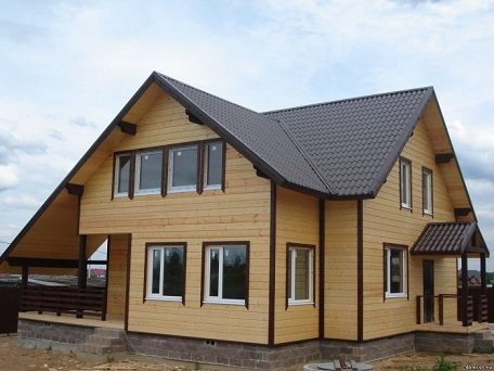 обшивка дома фасадными панелями