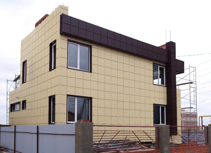 отделка фасада частного дома