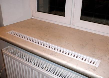 Решетка на подоконнике
