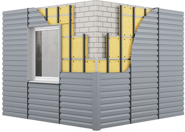 Сборка металлосайдинга