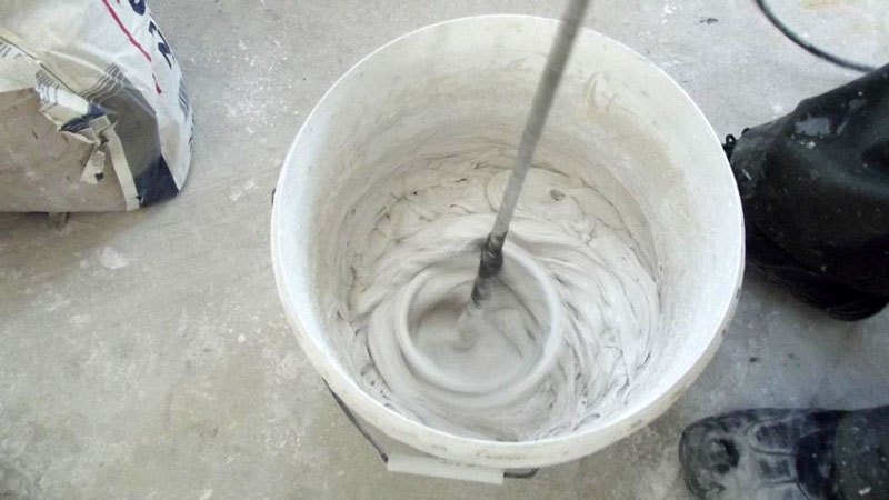 правильно замешиваем штукатурку шуба