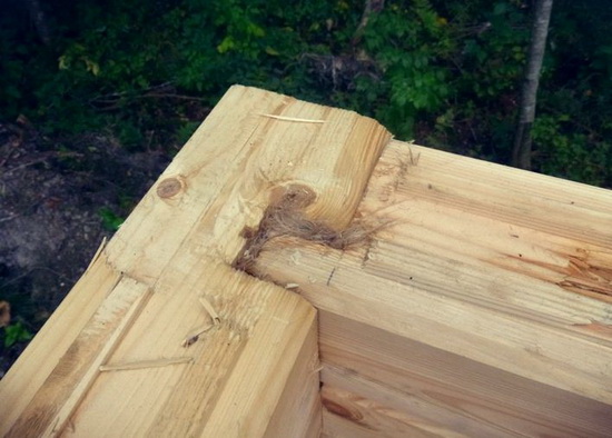 Теплый угол брусового дома - как сделать так, чтобы углы дома не промерзали 2