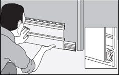 Укрепление первого ряда панелей