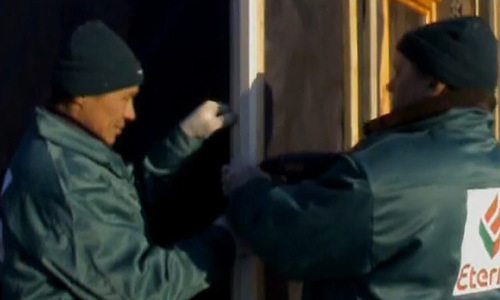 установка углового профиля