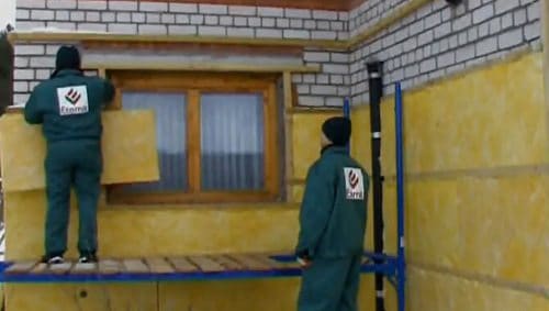 Утепление фасада под сайдинг