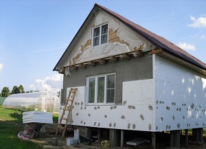 Утепляем дом из пеноблоков снаружи пенополистиролом 1