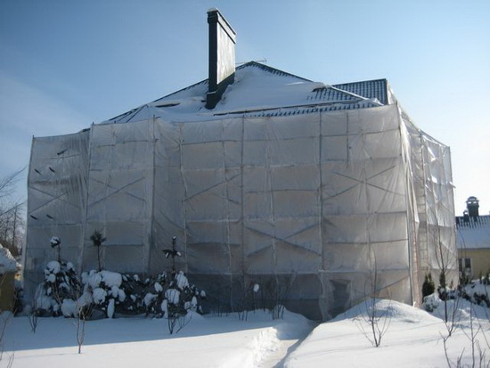 Варианты утепления фасада зимой 2