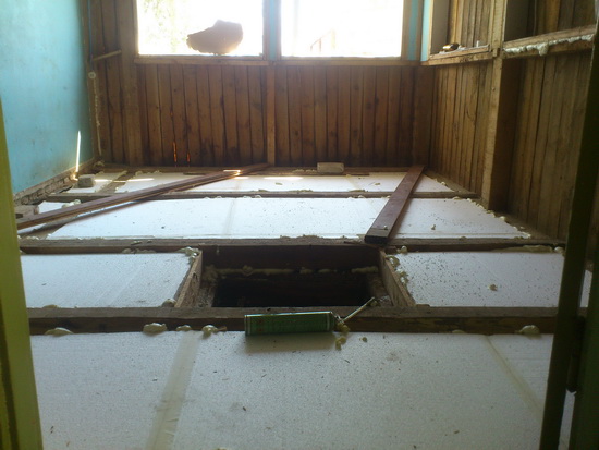 Каркасная пристройка к деревянному дому - утепление веранды при деревянном доме 4