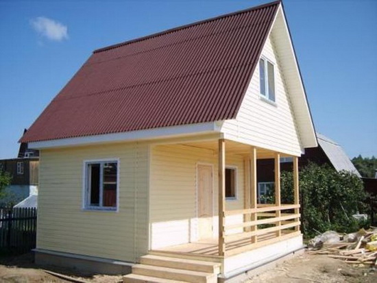 Внешняя отделка каркасного дома – фотографии фасадов 5