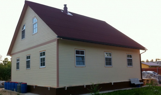 Внешняя отделка каркасного дома – фотографии фасадов 6