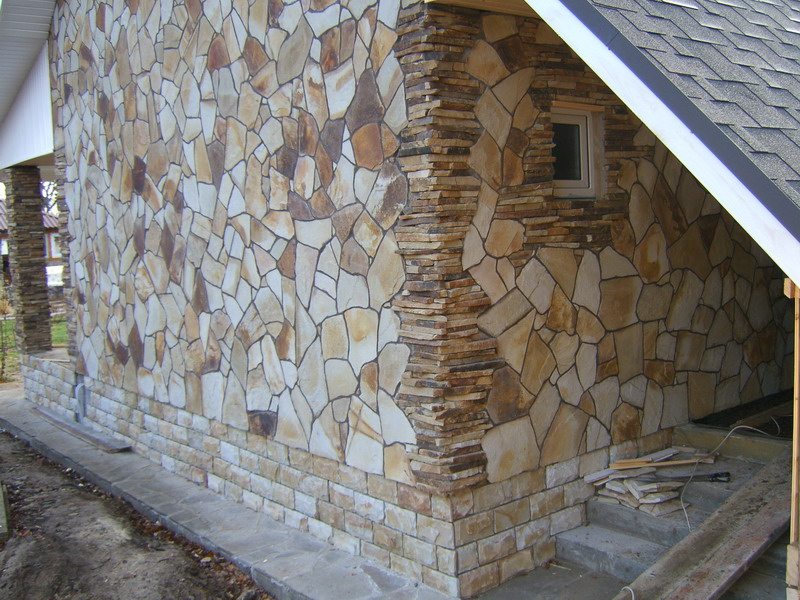 водостойкие пеноблоки с готовым декор фасадом